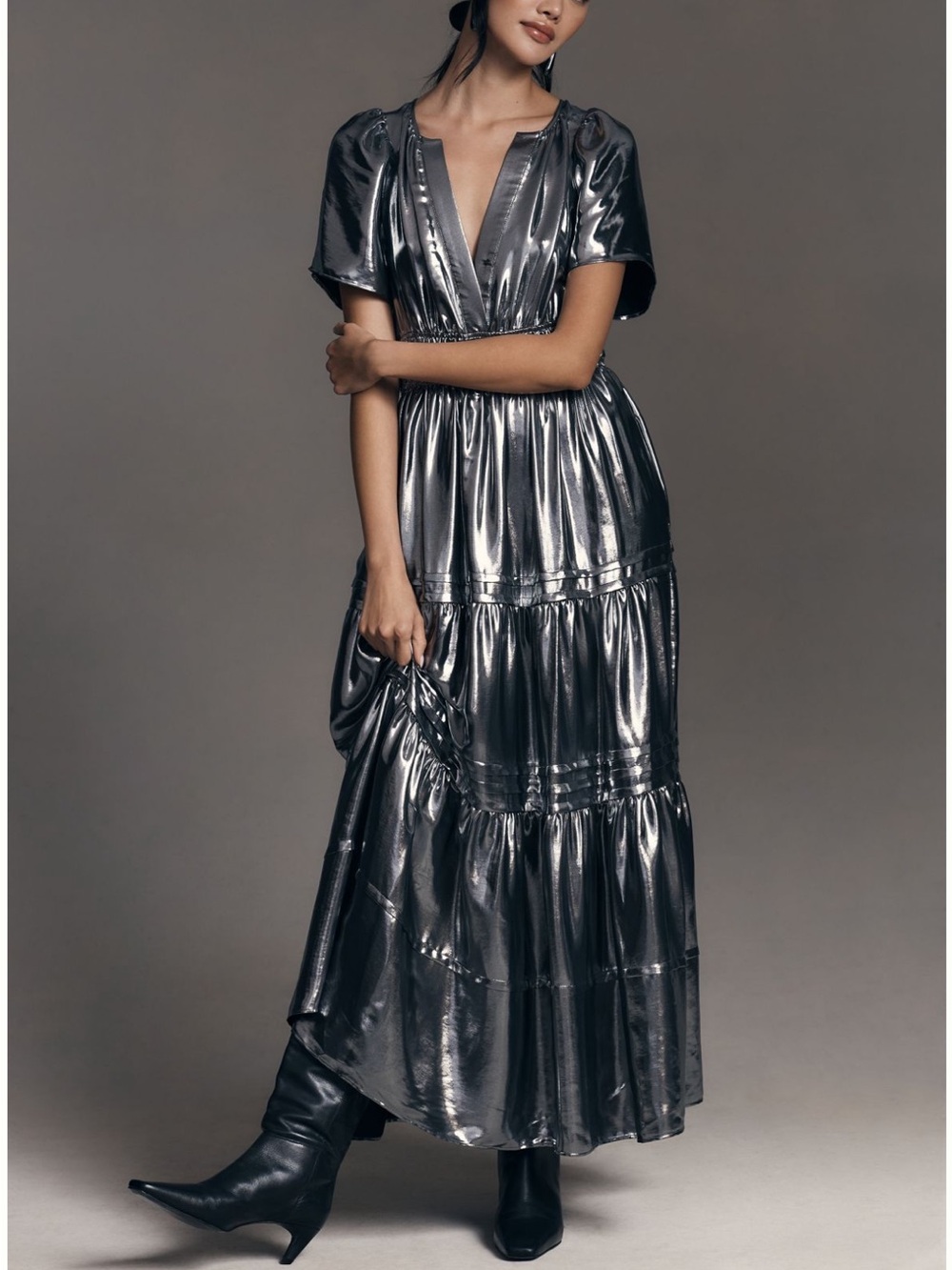 Anthropologie - The Somerset Maxi Dress: Metallic Edition XXS - New w/ tags!